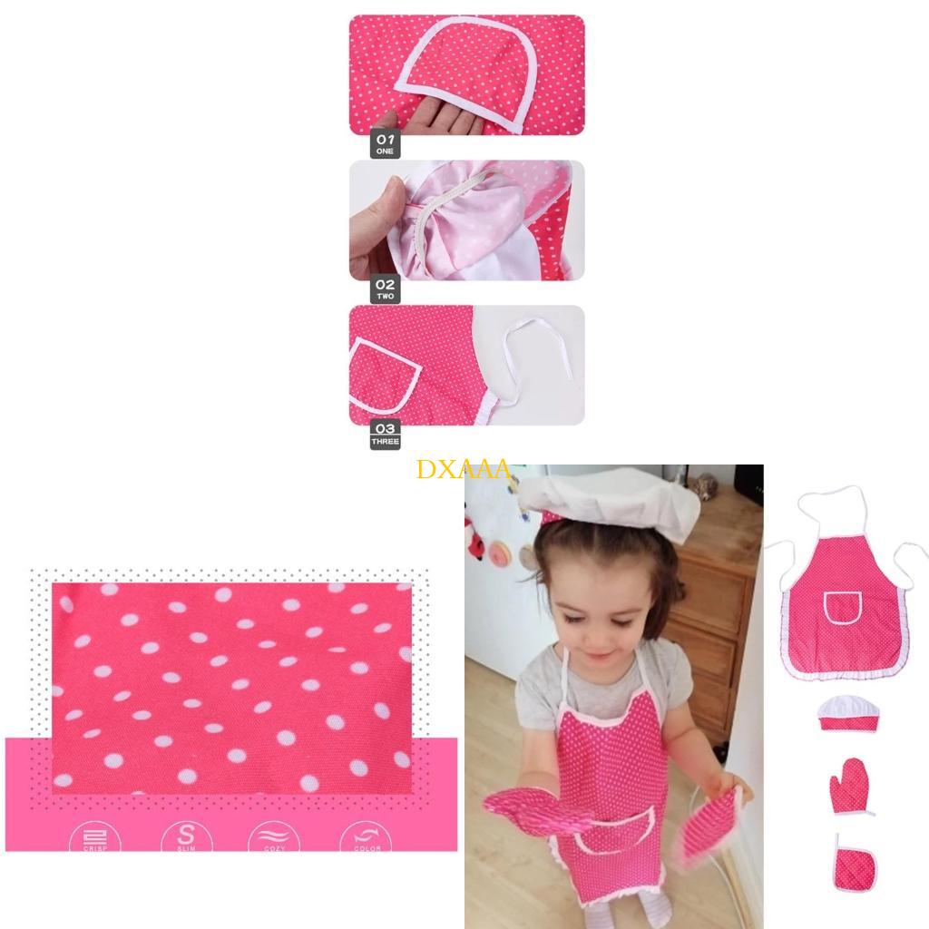 Kitchen Kids Baking Set - dxaa 셰프 의상 세트 어린이 요리