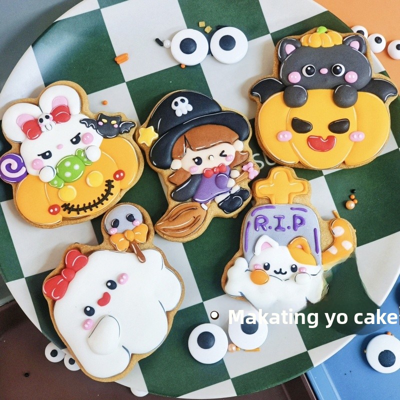 할로윈 호박, 마녀, 유령, 만화 캐릭터 모양의 설탕  - Kitchen Witch Baking 리뷰 및 가격