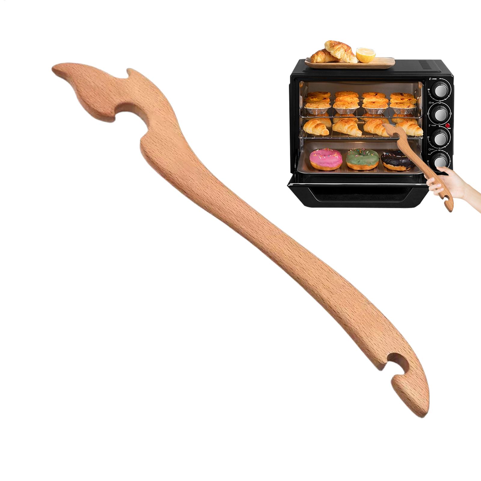 나무 손잡이가 긴 오븐랙 풀러 도구, 에어프라이어 푸셔 - Kitchen Baking Rack 리뷰 및 가격