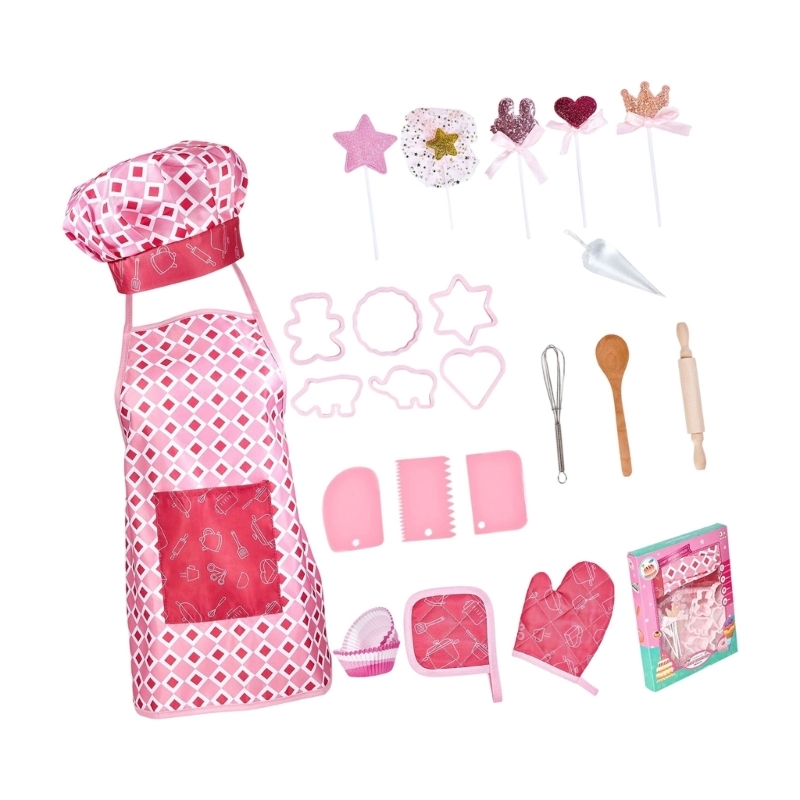 주방 앞치마와 식기가 포함된 대화형 어린이 요리 베이킹 - Kitchen Kids Baking Set 리뷰 및 가격