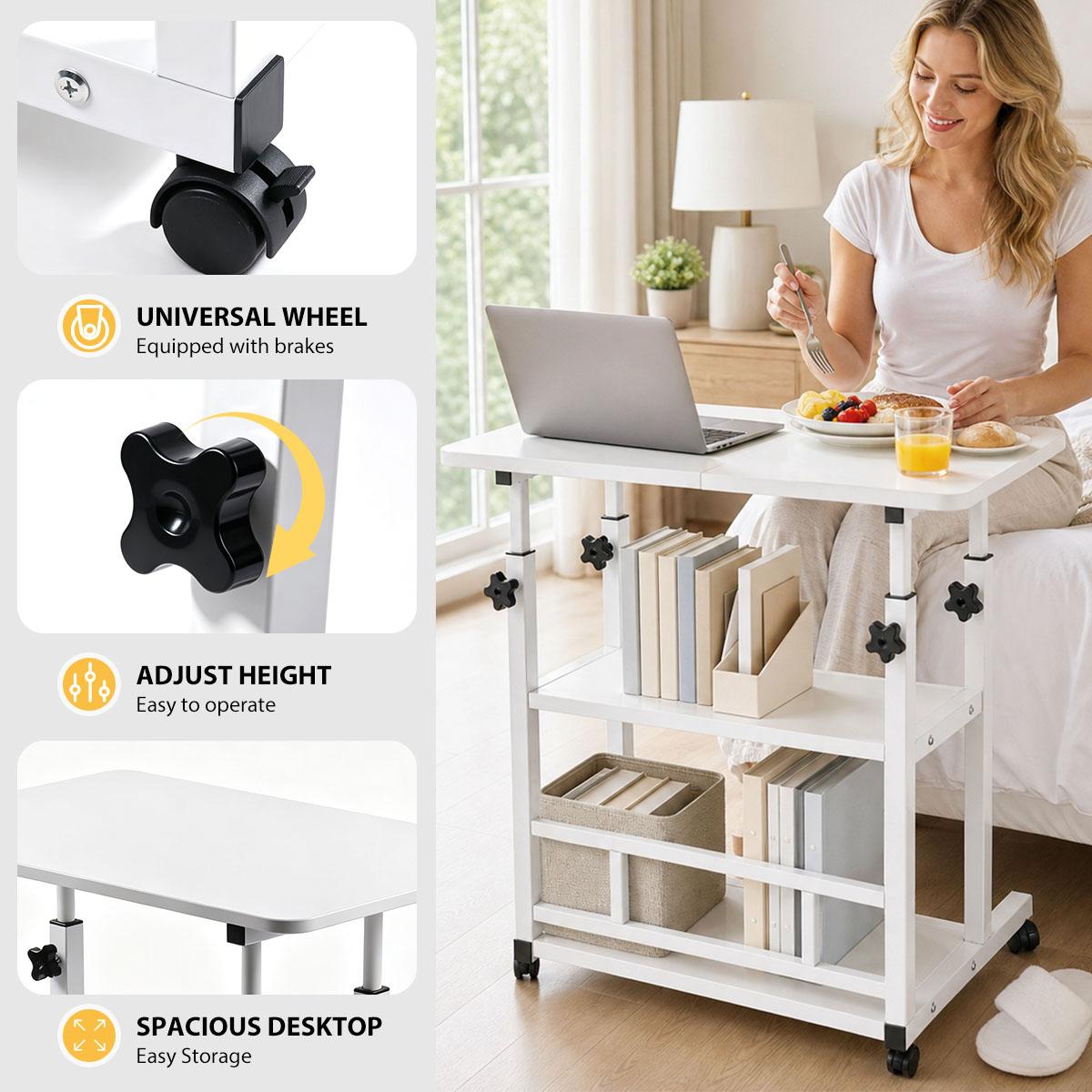 3단 높이 조절식 이동식 카트, 견고한 금속 소재, 잠 - Kitchen Baking Cart 리뷰 및 가격